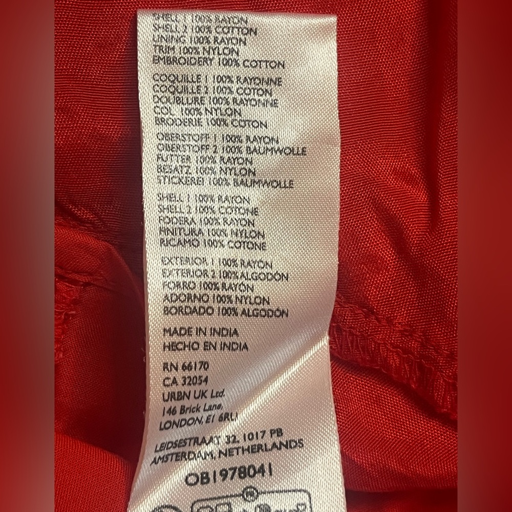 Free People Womens XL For A Moment Red Halter Top Mini Dress Lace Trim Lined New - Picture 5 of 11